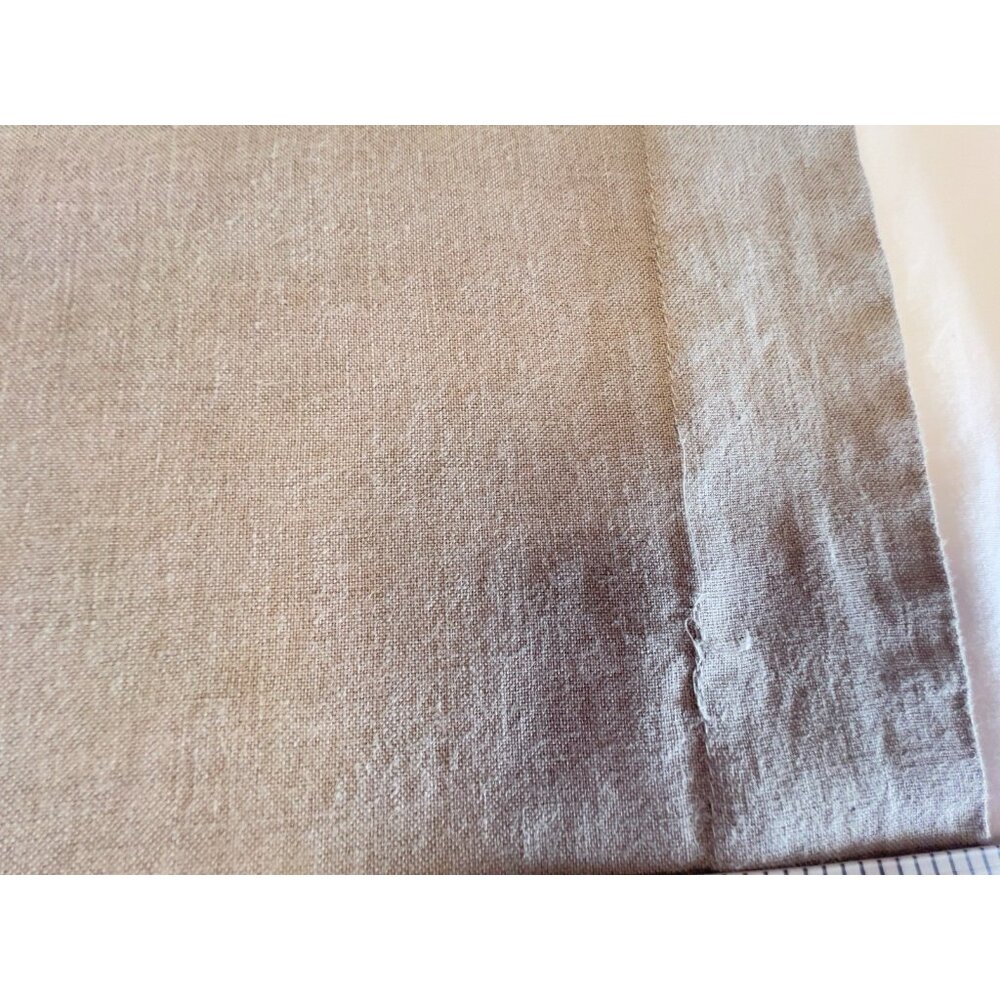 RESTORATION HARDWARE Pillow Sham Stonewashed Belgian Linen Gray Pair Luxury Bed - Picture 9 of 12